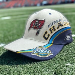 Tampa Bay Buccaneers Super Bowl XXXVII Champions Reebok Hat 2003 New With Tags